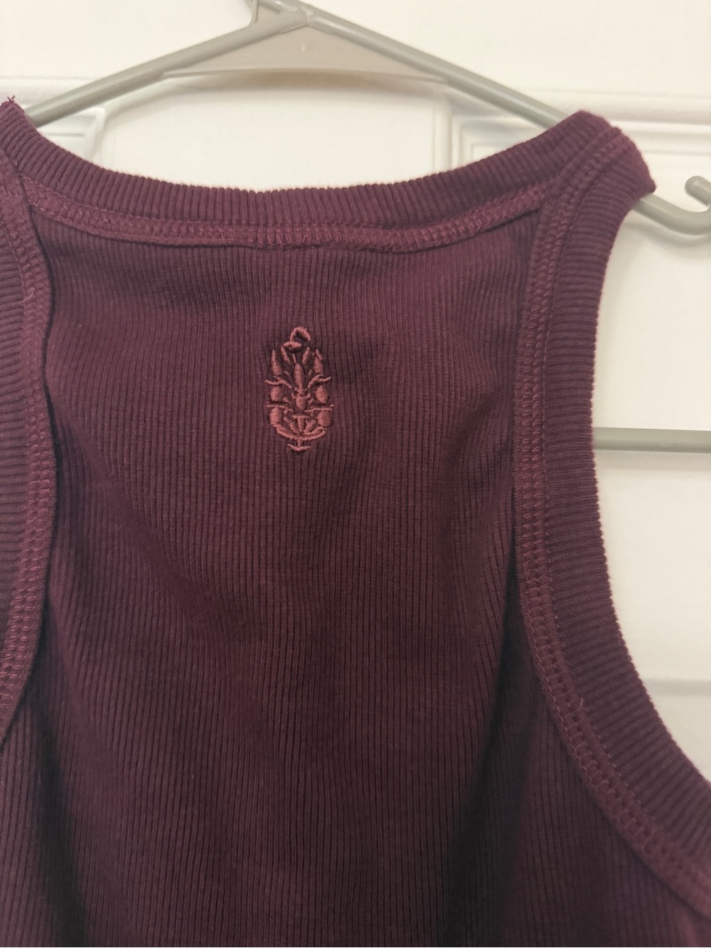 Free People knockout tank - Ribbed Racerback Tank Top - Burgundy - Picture 2 of 4